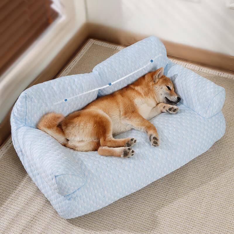 Ice silk pet bed, breathable and cooling for dogs, a perfect summer kennel