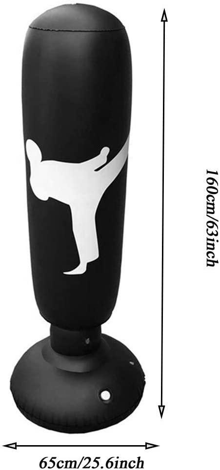 Inflatable punch bag for kids & adults. Great home gym exercise, improves cardio & easily stores when deflated.