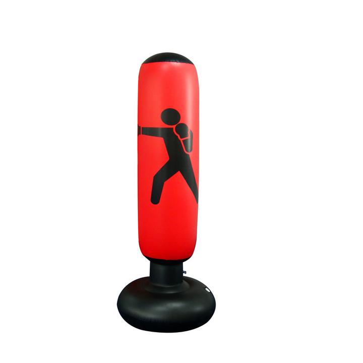 Get a full body workout with this durable inflatable boxing punch bag. Enhances fitness & relieves stress at home.