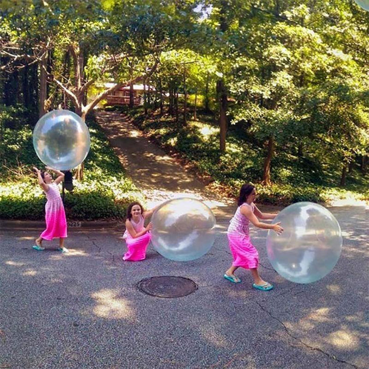 Unisex giant inflatable bubble ball, ideal for outdoor play, summer fun, and kids' party games.