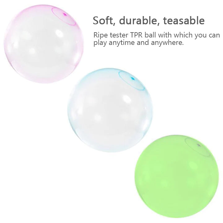 Colorful inflatable bubble ball, a giant outdoor toy for endless kids' fun, play, and party entertainment.
