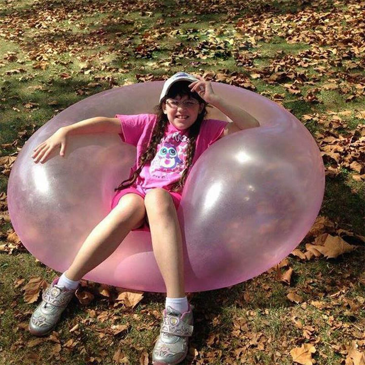 Large inflatable bubble ball for outdoor fun, a unisex play toy designed for durable summer entertainment.