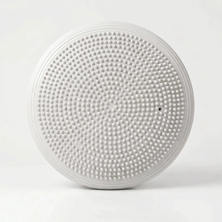 Comfortable inflatable exercise disc for active sitting, strengthening core muscles & posture support.