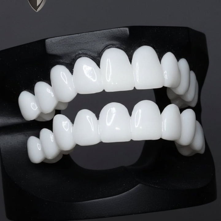 Boost confidence instantly with unisex cosmetic tooth covers, achieving a perfect white smile.