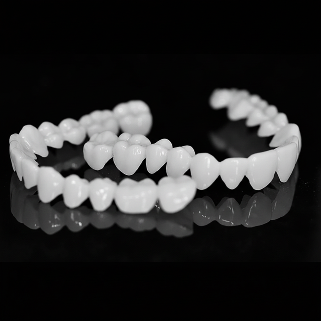 Comfortable, removable cosmetic tooth covers designed for a natural-looking, perfect instant smile.
