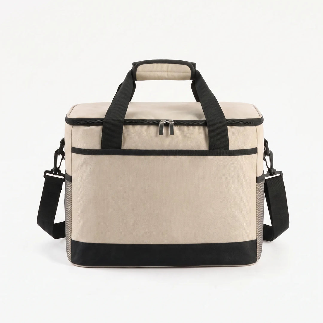 Spacious portable lunch bag with thick insulation for meal prep, travel, and daily office use.