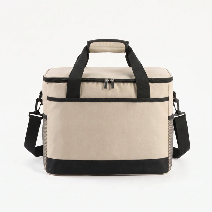 Spacious portable lunch bag with thick insulation for meal prep, travel, and daily office use.