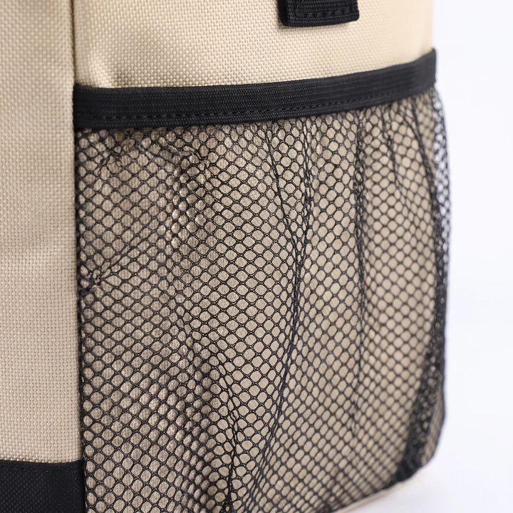 Open insulated lunch bag revealing a roomy interior, perfect for keeping drinks cold & meals fresh for hours.