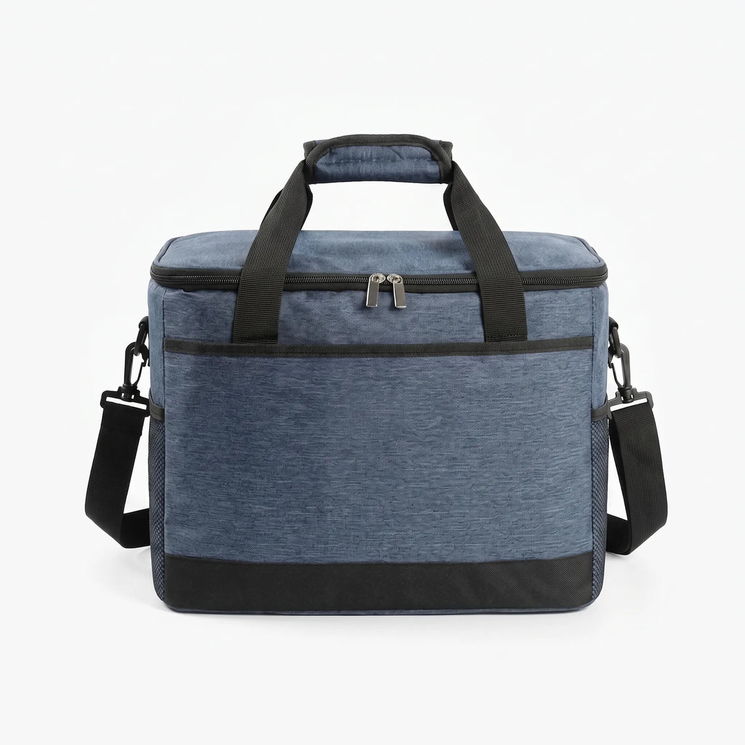 Unisex outdoor gear cooler bag made from resilient fabric, great for camping supplies & adventurous travel.