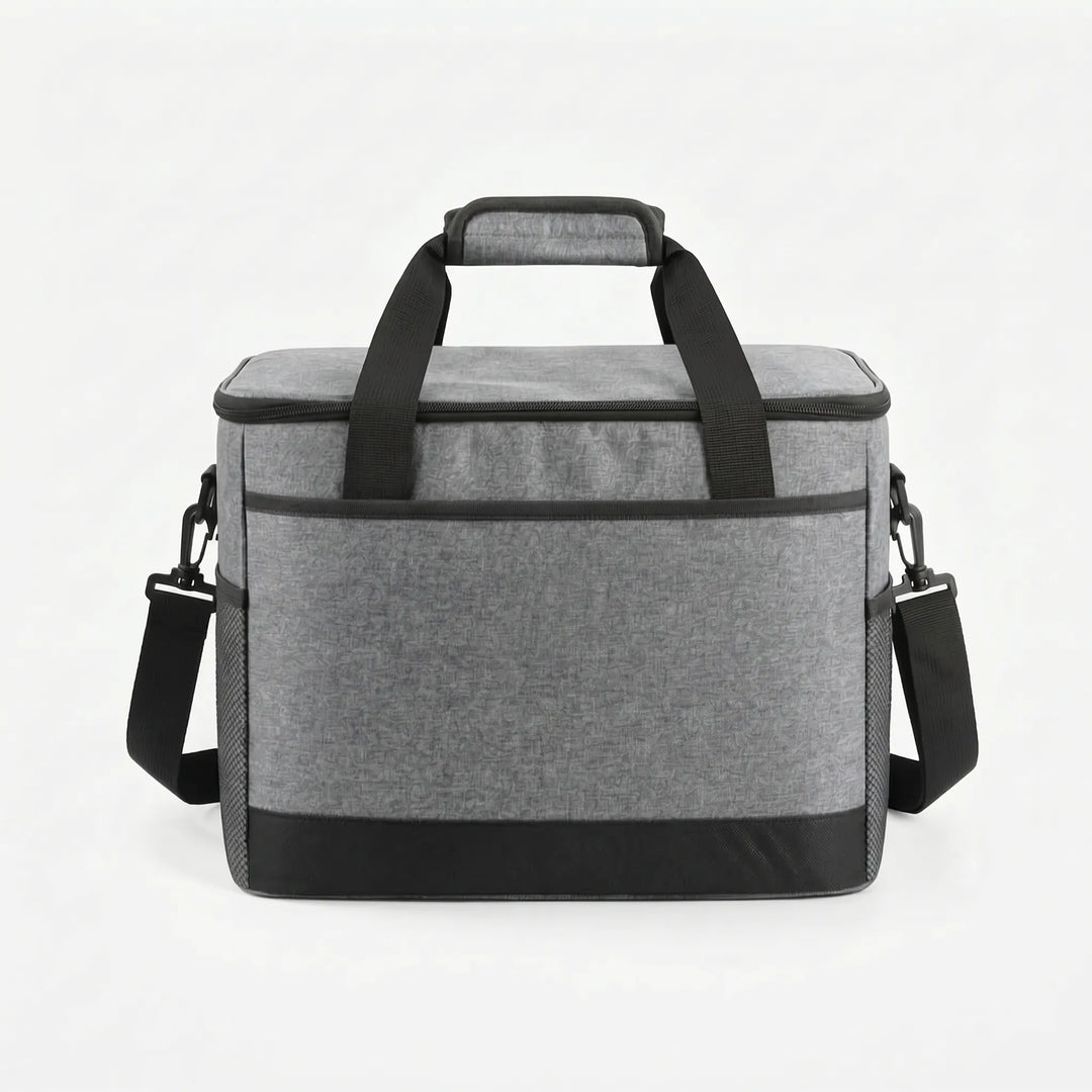 Stylish and functional portable cooler bag, essential for carrying hot or cold food to events & outdoor activities.