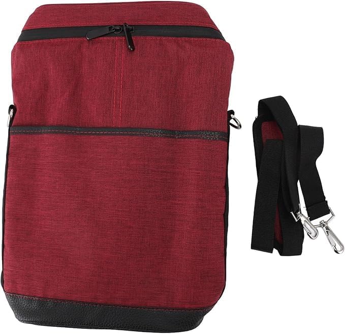 Travel-friendly insulated wine cooler bag, perfect for two bottles & adventures.