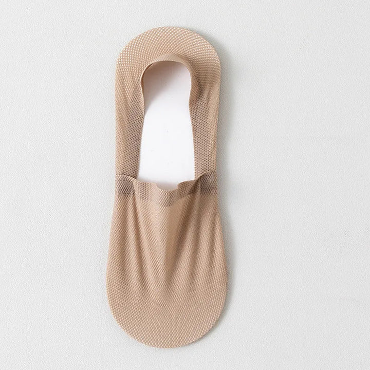 Comfortable unisex no-show socks with anti-slip design, invisible & breathable for daily foot comfort.