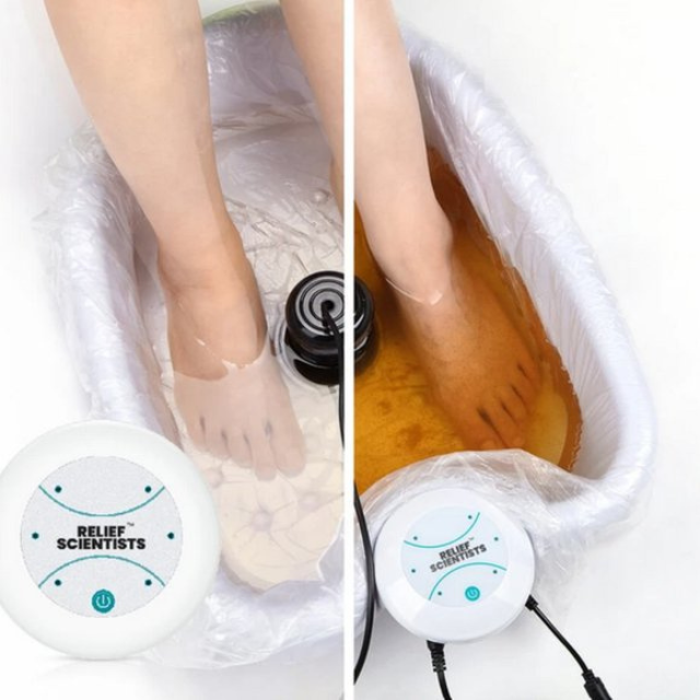 Unisex Ionic Foot Detox Spa Bath with vibration & whirlpool for ultimate home wellness & relaxation.