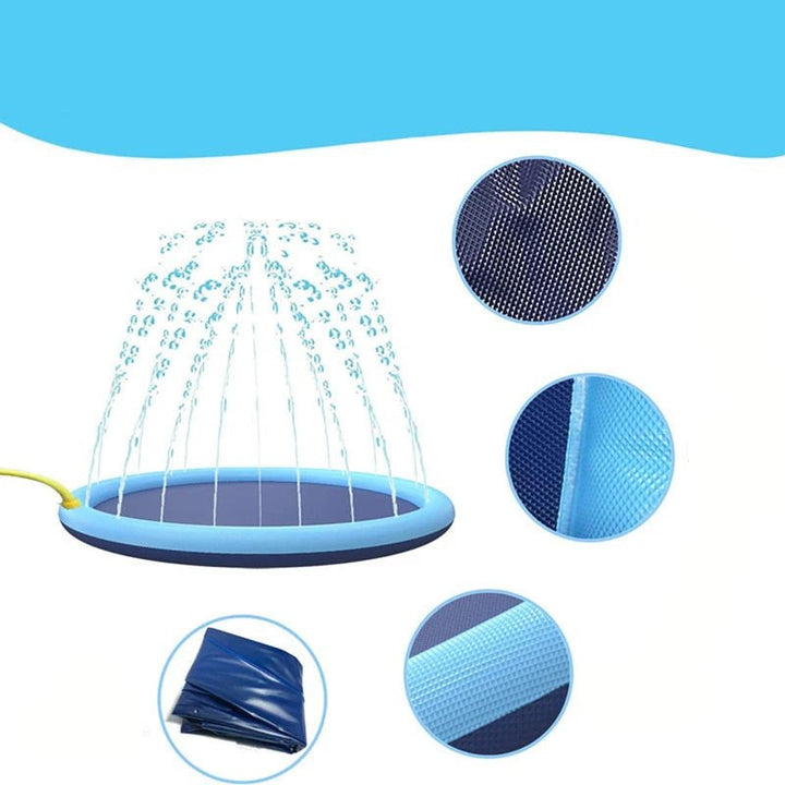 Durable pet agility equipment, water mat for dogs and kids' outdoor play, a fun pet accessory