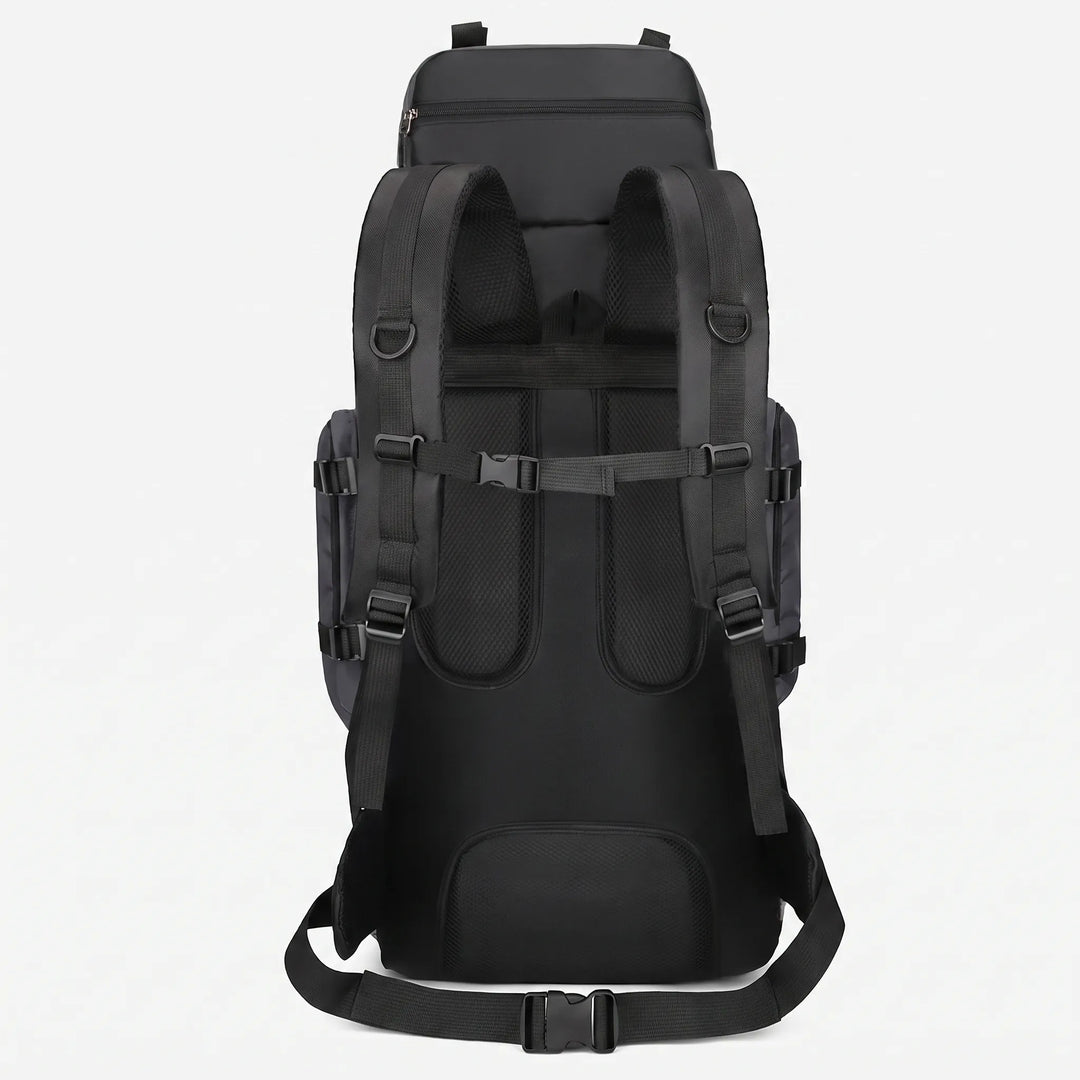 Waterproof & durable unisex large capacity hiking backpack, perfect gear for challenging outdoor camping trips.