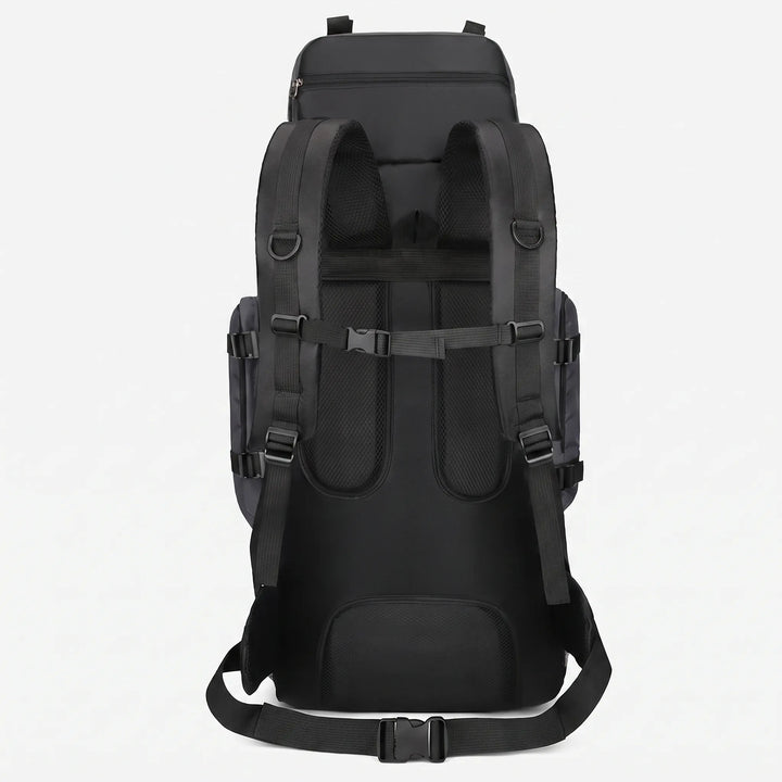 Waterproof & durable unisex large capacity hiking backpack, perfect gear for challenging outdoor camping trips.