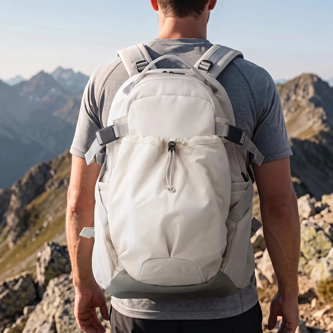 Unisex large capacity hiking backpack for outdoor adventures, camping, and travel gear.