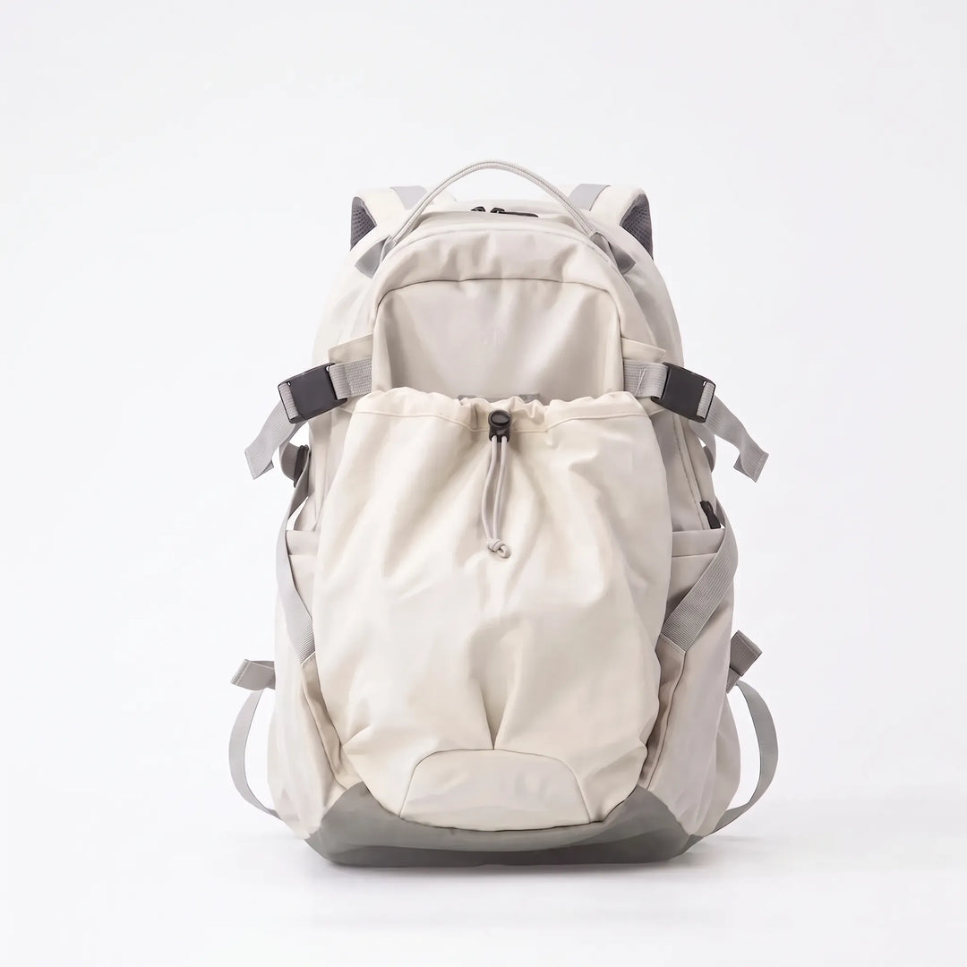 Comfortable unisex hiking backpack with padded straps, ideal for long outdoor adventures & camping.