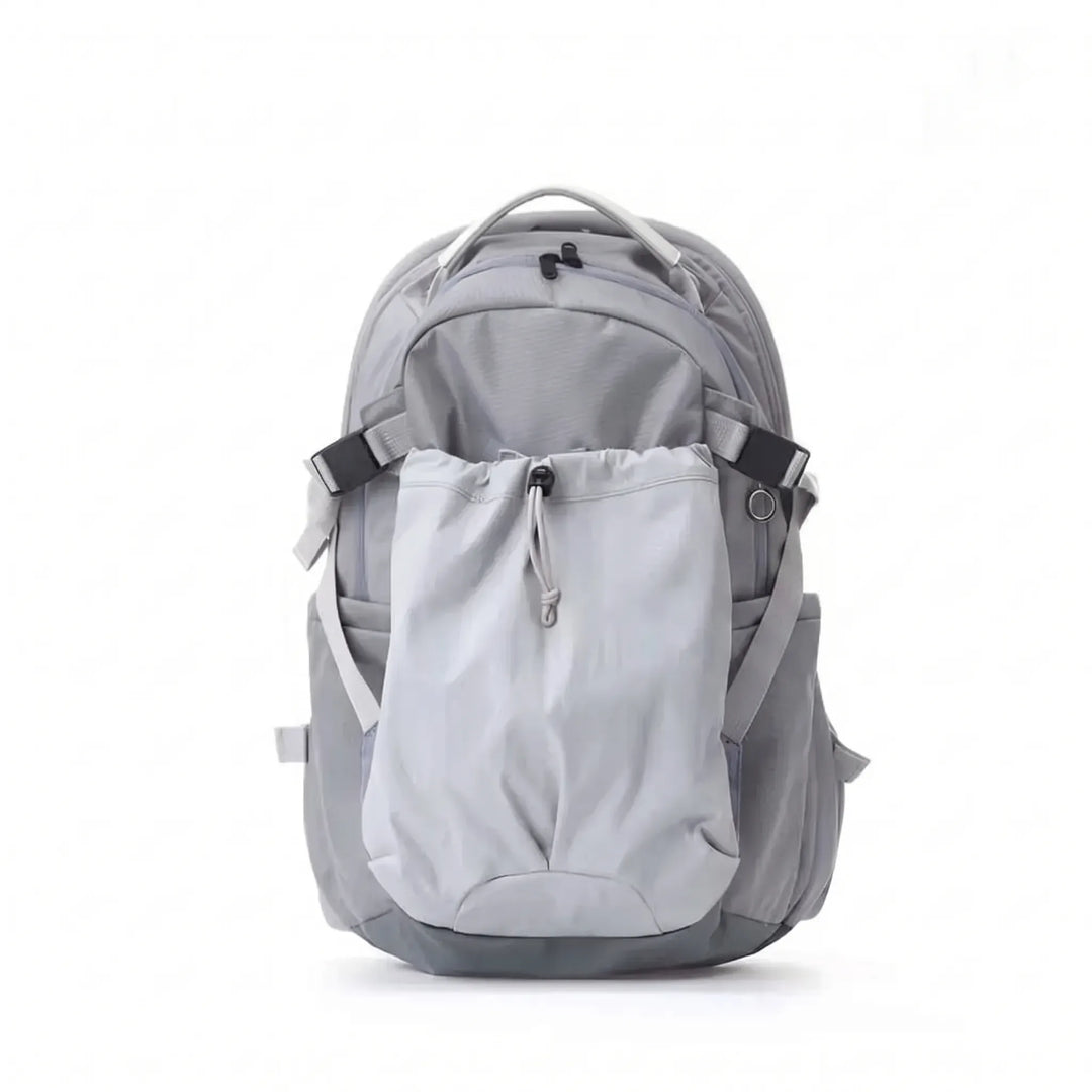 Unisex large capacity hiking backpack with ample storage, side pockets & gear loops for outdoor travel.