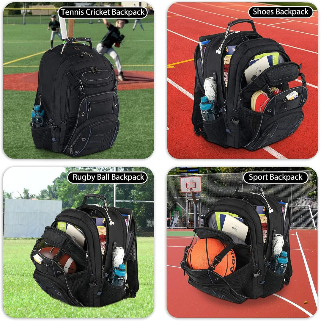 Durable & waterproof unisex carry-on travel backpack for adventurers, featuring USB port & RFID security.