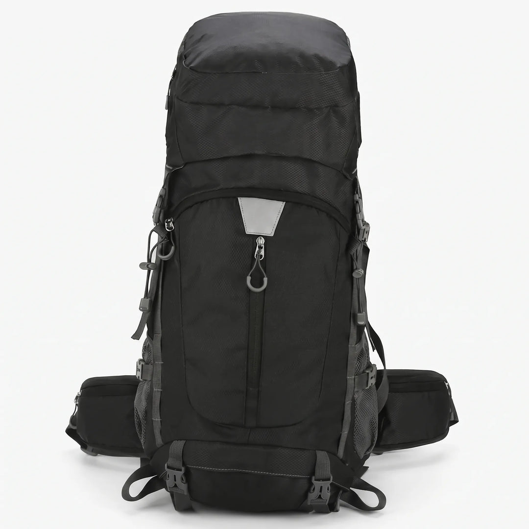 Spacious large capacity unisex hiking backpack, a versatile travel pack for extended outdoor expeditions & camping.