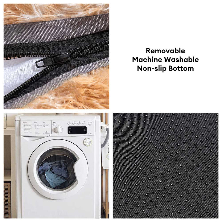 Unisex large dog and cat bed, soothing orthopedic design, thick and comfortable.
