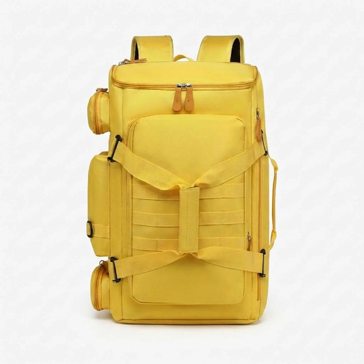 Durable carry-on travel backpack for men & women, ideal as a weekender bag or flight gear.