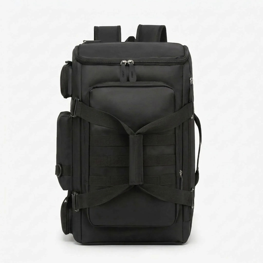 Multipurpose weekender backpack with ample storage, perfect for travel, gym, and outdoor adventures.
