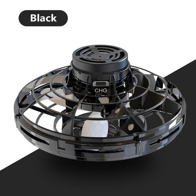 Easy-to-fly hand-controlled LED mini drone, a fun helicopter toy with bright lights for young children.