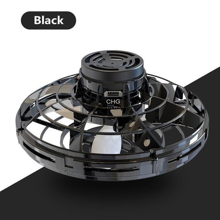 Easy-to-fly hand-controlled LED mini drone, a fun helicopter toy with bright lights for young children.