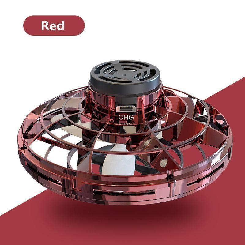 Interactive LED mini drone helicopter, a rechargeable flying toy for indoor/outdoor fun with vibrant lights.