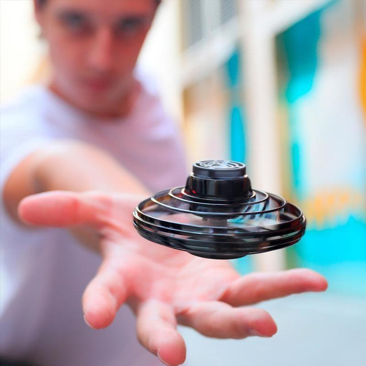 Durable LED mini drone flying toy helicopter, great for outdoor adventures and interactive kids' play.