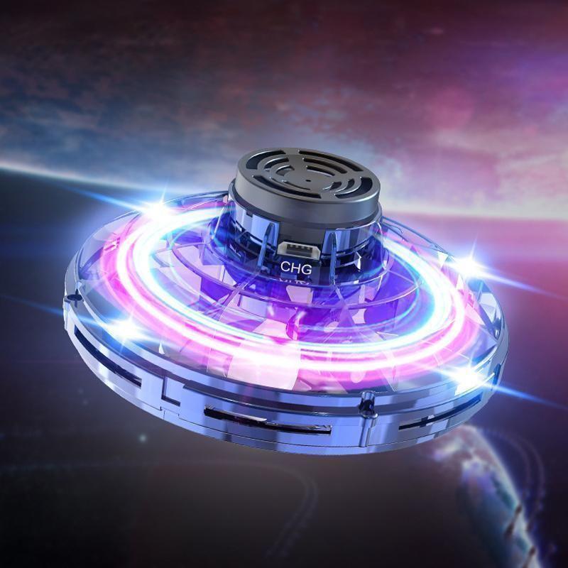 Rechargeable LED mini drone, a long-lasting flying toy helicopter for endless fun and interactive play.