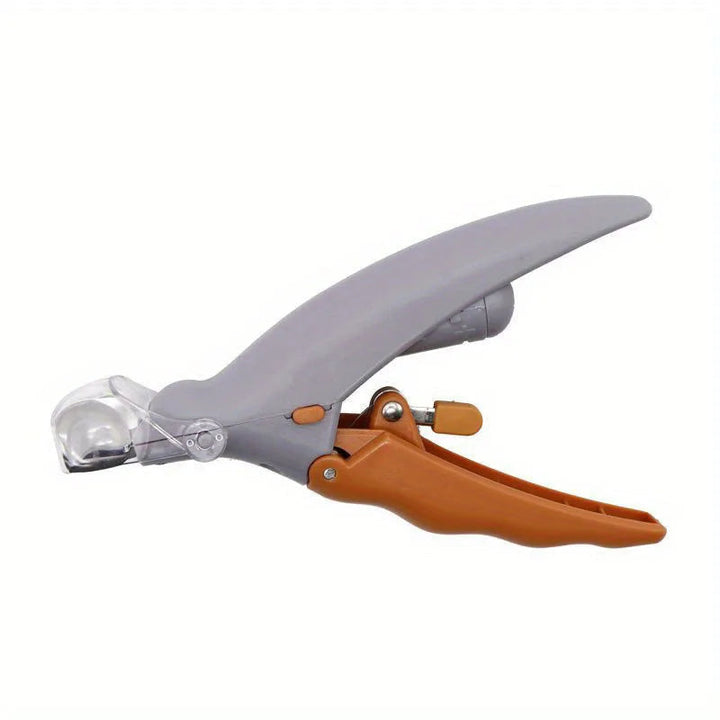 Unisex LED pet nail clippers for safe dog & cat grooming, stainless steel blades, ergonomic design