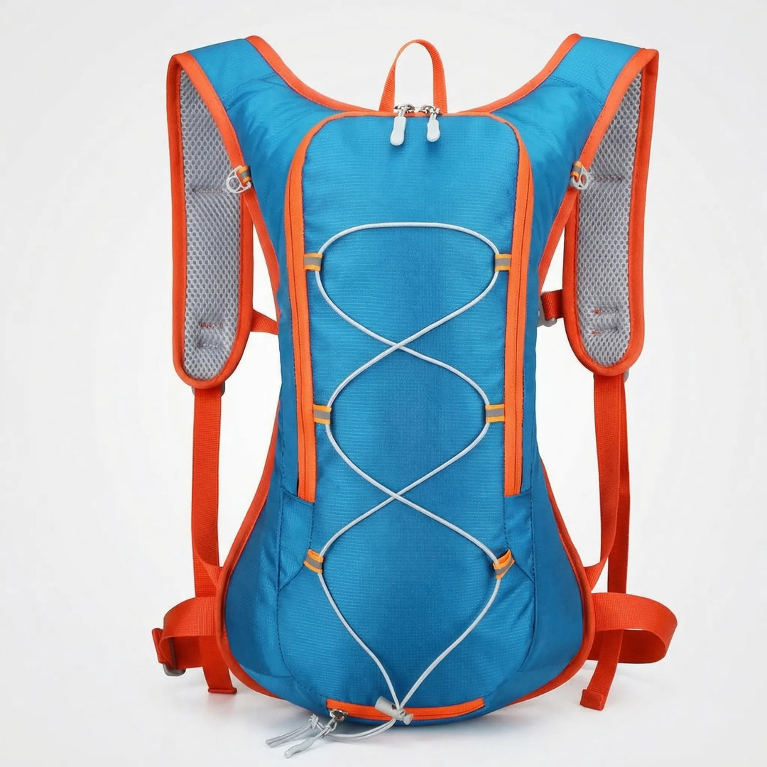 Ergonomic 3-gallon hydration pack for trail sports, comfortable & durable outdoor backpack.