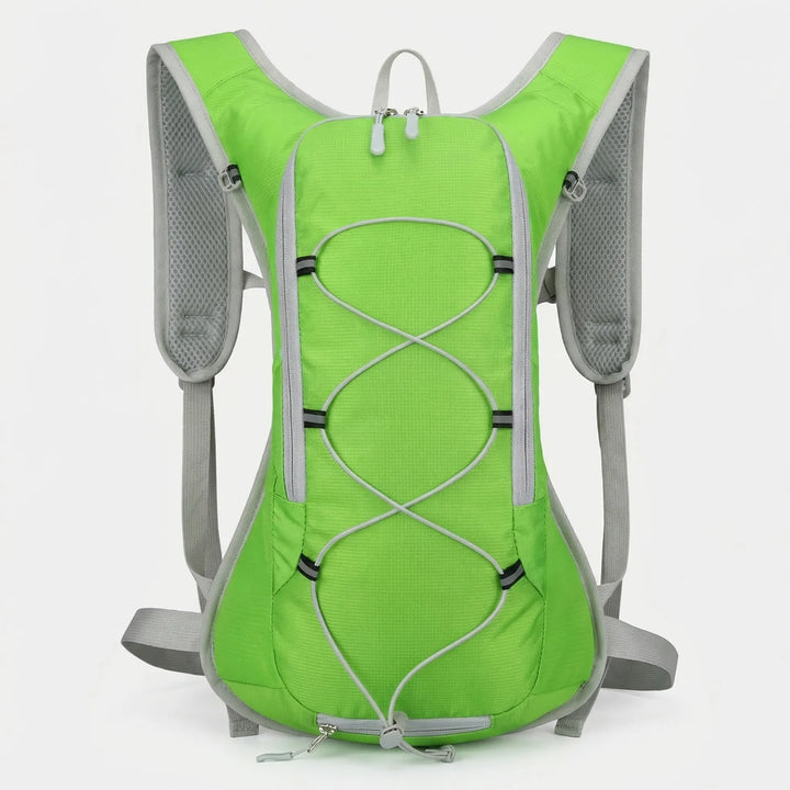 Durable unisex 3-gallon hydration backpack, compact for cycling, running & trail use.