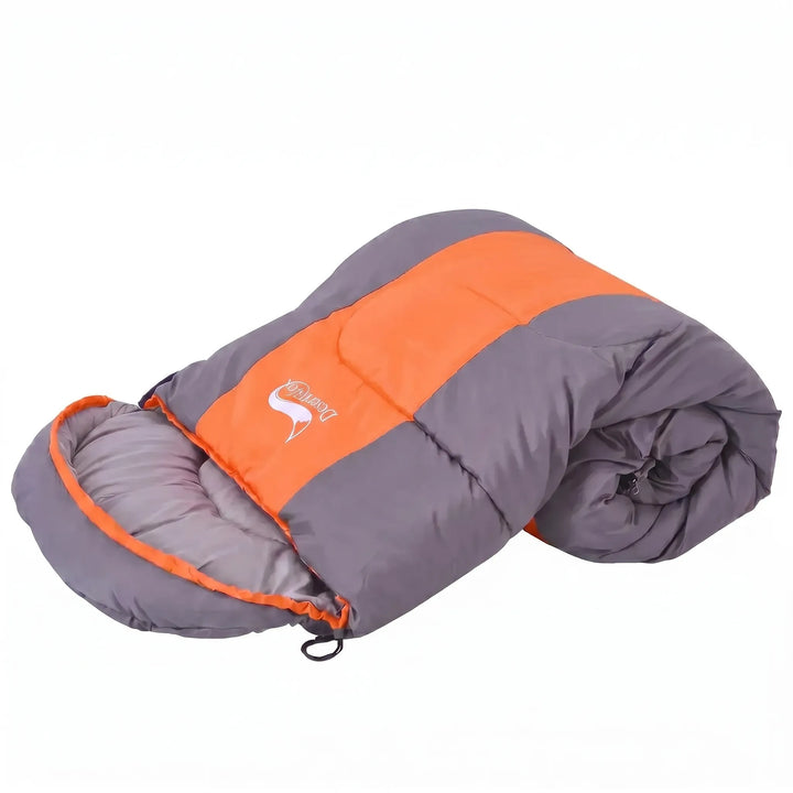 Versatile unisex 4-season sleeping bag, ideal for camping, hiking & outdoor travel.