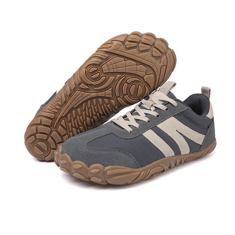 Unisex lightweight barefoot hiking shoes with wide fit, perfect for natural movement on trails.