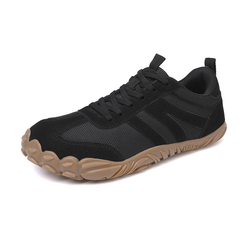 Barefoot hiking shoes for natural movement, featuring a wide fit, lightweight design, and non-slip sole.