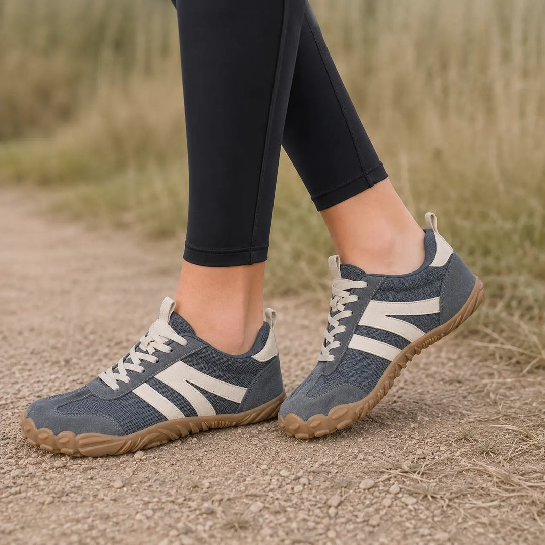 Unisex trail shoes: breathable, wide fit, and lightweight for natural barefoot hiking.
