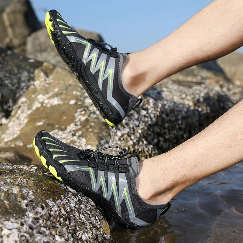 Barefoot shoes with flexible sole technology, promoting natural movement for all activities.
