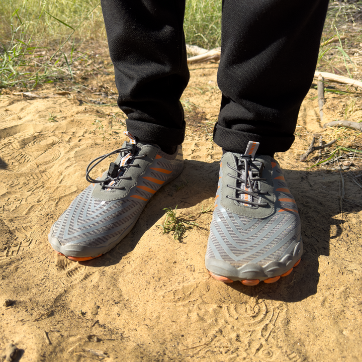 Flexible sole barefoot shoes, perfect for natural movement & a healthy wide toe box.
