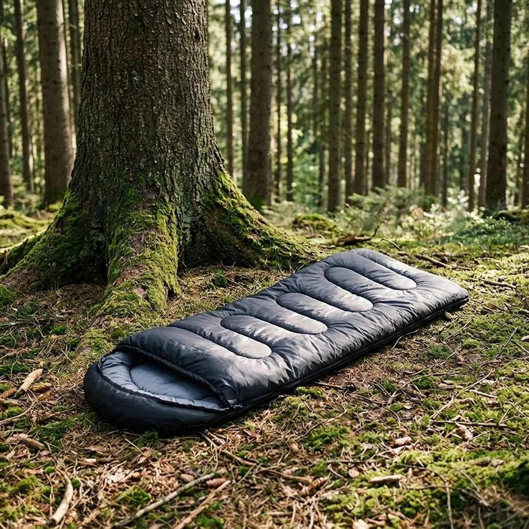Unisex lightweight envelope sleeping bag for camping & hiking. Ultralight outdoor gear, perfect for travel & adventure.