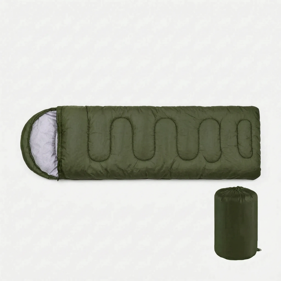 Ultralight envelope sleeping bag for backpackers. Compact, easy-to-pack gear for camping, hiking, & outdoor travel.