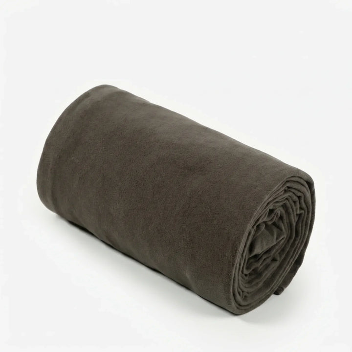 Unisex blue fleece sleeping bag liner, perfect lightweight addition for extra warmth during camping & travel.