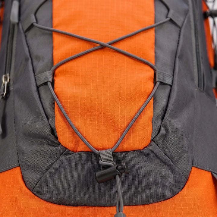 Durable nylon hiking backpack, lightweight & comfortable for long treks.