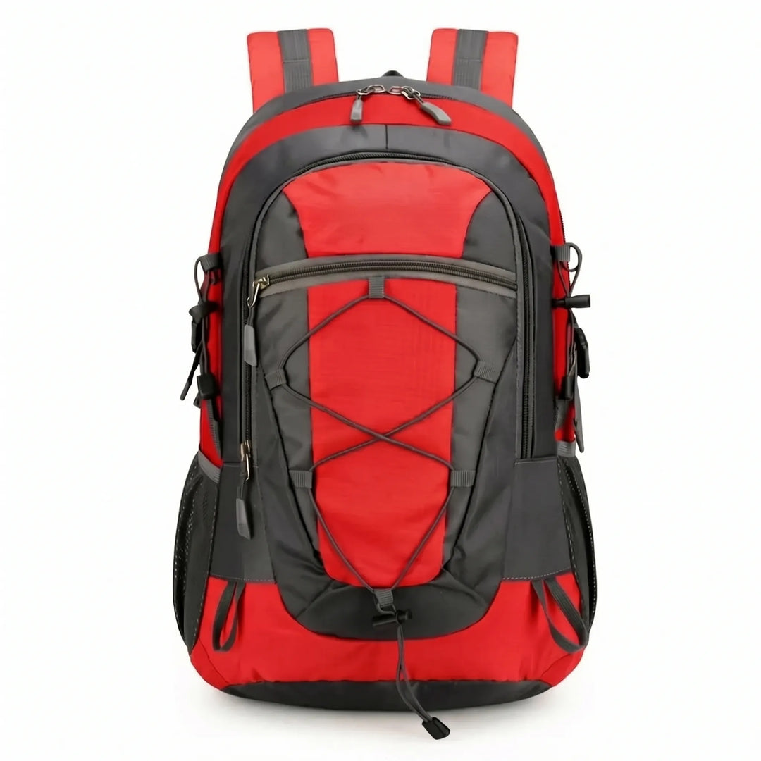 Rugged, lightweight nylon daypack for hiking, ensuring durability on trails.