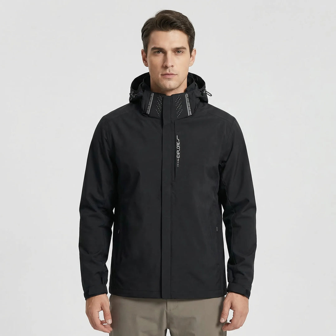 All-weather unisex hooded rain jacket. Lightweight, windbreaker & weather-resistant, perfect for changing conditions.