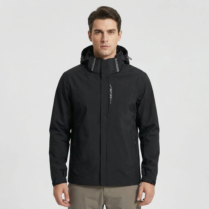 All-weather unisex hooded rain jacket. Lightweight, windbreaker & weather-resistant, perfect for changing conditions.