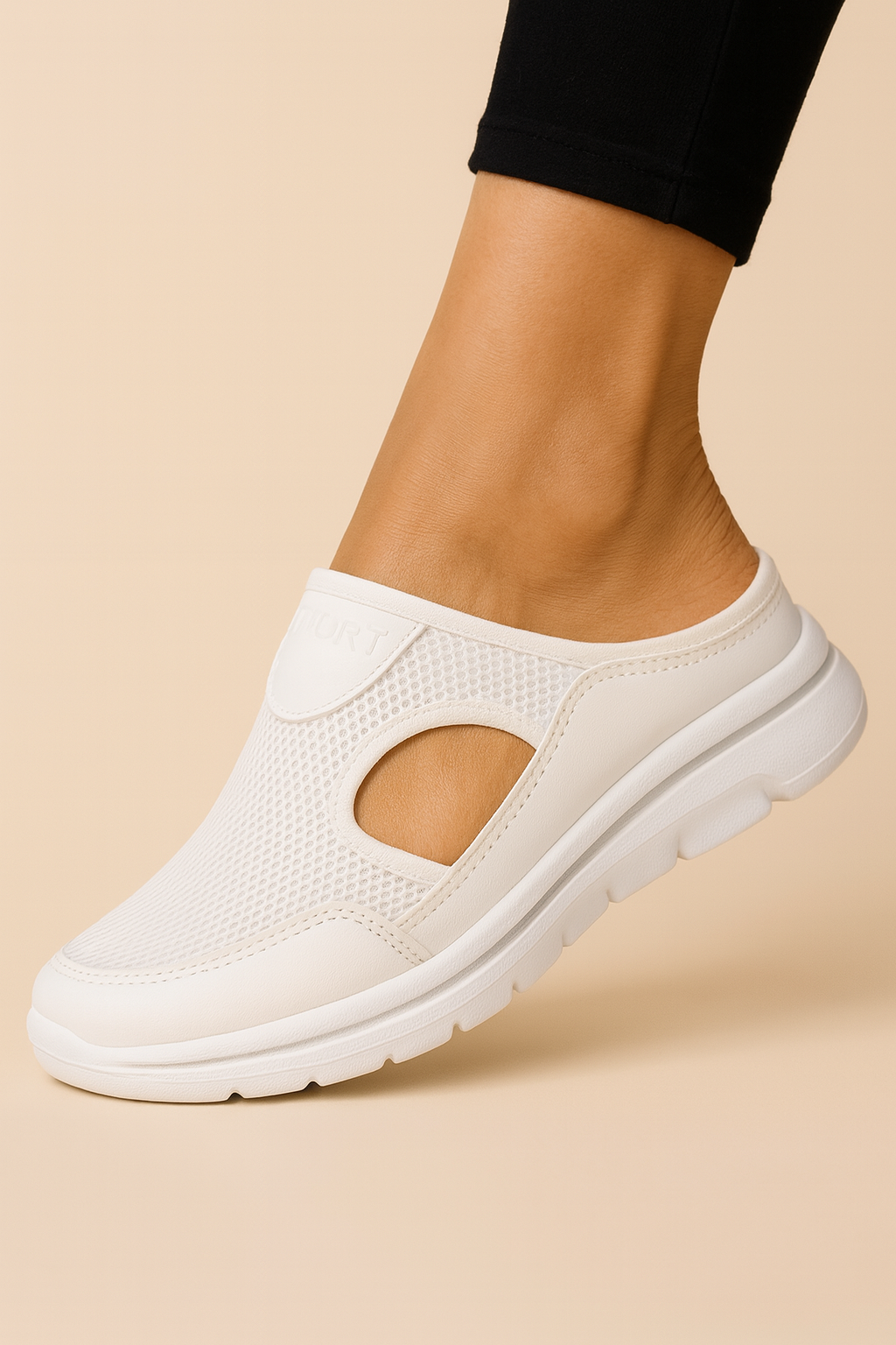 Orthopedic comfort slippers designed to relieve foot pain & provide lightweight support.